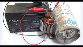 Winding And Accelerating A 12 Volt Motor After It Was 24 Volts  Winding And Accelerating A 12 Volt Motor After It Was 24 Volts