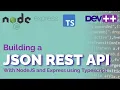 Building a JSON REST API with NodeJS and Express using Typescript
