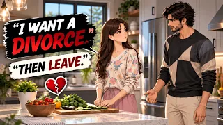 I want a divorce... She said, "Okay".