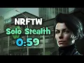 WR Payday 3 NRFTW Solo Stealth Speedrun 0 59