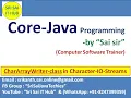 191 CharArrayWriter Class in Character IO Streams Input Streams Output Streams Java Streams