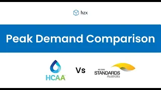 HCAA Peak Flow Rate Calculation Method vs AS3500 1