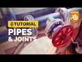 Learn to Create and Connect Pipes in Blender
