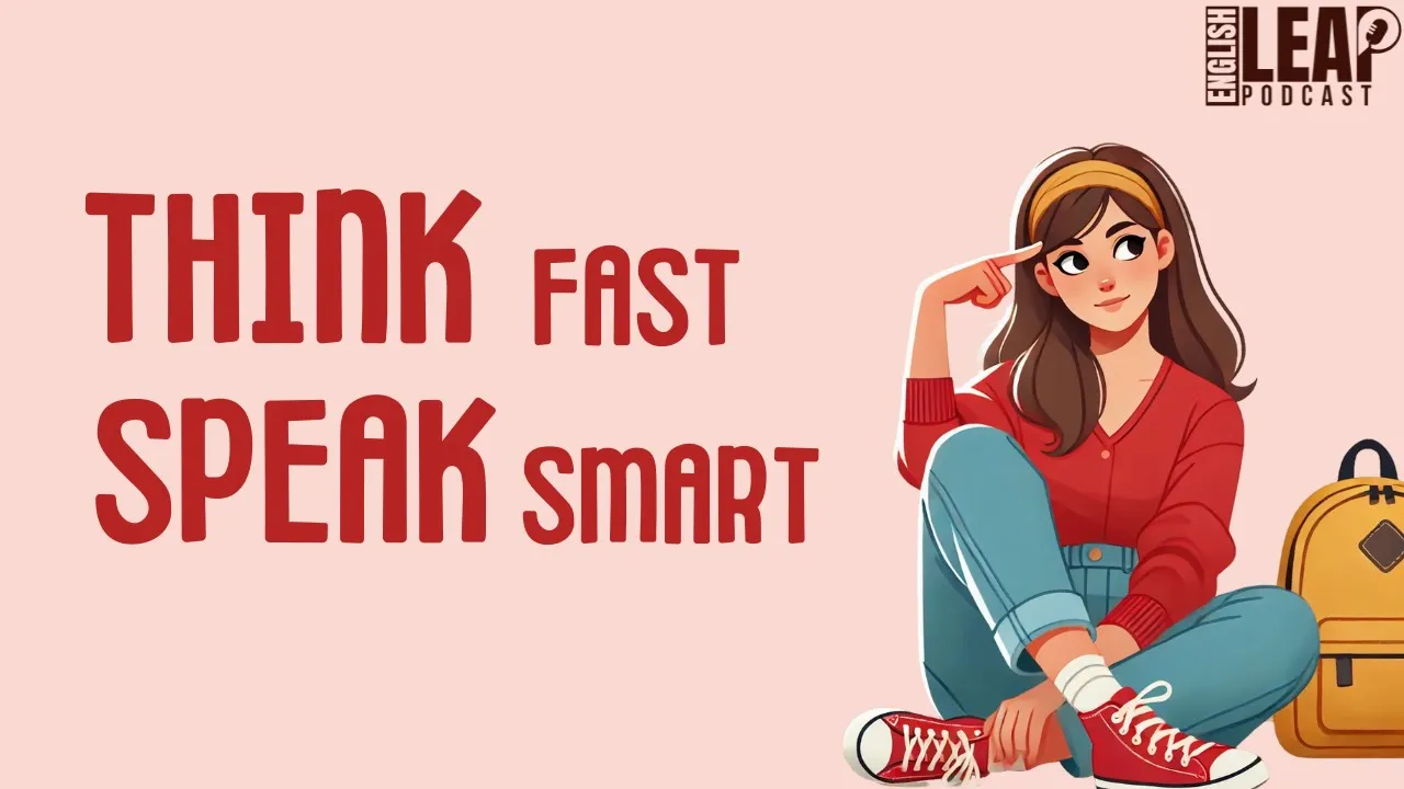 Outline Video English Podcast For Learning English | How to Think Fast, Speak Smart | English Leap Podcast