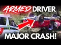 ARMED DRIVER Shocking CRASH I-95 SHUT DOWN Jacksonville Florida