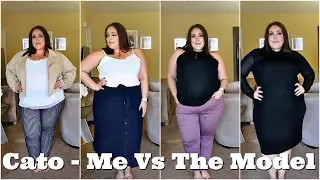 WHAT CATO LOOKS LIKE ON A PLUS SIZE BODY ME VS THE MODEL PLUS SIZE TRY-ON HAUL
