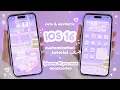 how I make my iphone 14 pro max cute aesthetic iOS 16 custom phone theme accessories