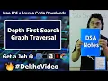 Depth First Search DFS Graph Traversal in Data Structures