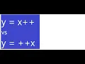 Unary Increment Operator x vs x