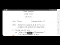 Core Java Previous year question paper of B C A class 6th semester