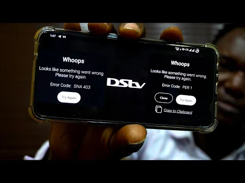 Download MP3 HOW TO FIX ALL DSTV STREAMING APP ERROR CODES || 503, SNA 403, PER 0, PER 1, EVE 403