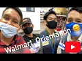Walmart orientation First day