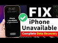 2026 How to Fix iPhone Unavailable without Passcode NO DATA LOSS Lock Screen