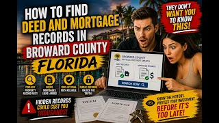 How to Find Deed and Mortgage Records in Broward County Florida