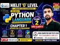 NIELIT O Level Python M3-R5 1 Introduction to Programming Chapter 1 Day 2 Jan 2027