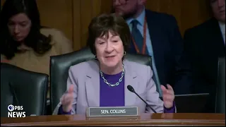 WATCH Sen Collins questions McMahon in confirmation hearing
