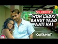 Download Lagu Woh Ladki Bahut Yaad Aati Hai 4k Video Song | Ajay Devgan \u0026 Neha Dhupia | Qayamat | Love Song