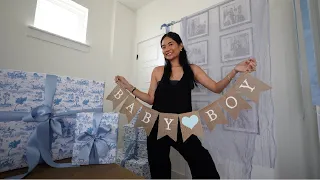 prepping for my baby shower... *first baby boy*