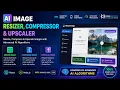 AI Image Resizer Compressor and Upscaler Script React Node js Coderobotics Full Source Code
