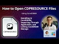 How to Open CDPRESOURCE Files CorelDRAW Resource