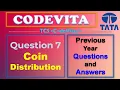 TCS CodeVita Problem 7 Coin Distribution CodeVita Previous Year Questions With Solutions Python