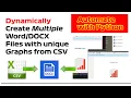 How to Create Multiple files from 1 template with graphs made from CSV data Python Code