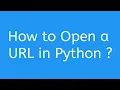 how to open a url in python how to open a link in python webbrowser module