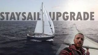 How We Built and Installed a Staysail on Our Old Boat | Full Build & Offshore Techniques
