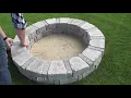 Easy Installation of a No-Cut Block Project Firepit