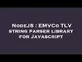 NodeJS EMVCo TLV string parser library for Javascript