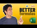 How to use Excel formula references - A1 vs A 1 vs A1 vs A 1 explained
