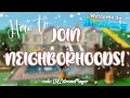 How to JOIN A BLOXBURG NEIGHBORHOOD my NEIGHBORHOOD CODE