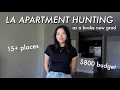 la apartment hunting in 2024 with prices 15 places