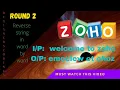 Zoho Round2 Programming Round Question Beginners Codings