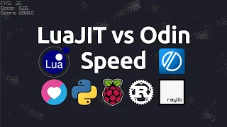 Benchmarking LuaJIT vs Odin speed on Raspberry Pi and Intel plus Python and Rust