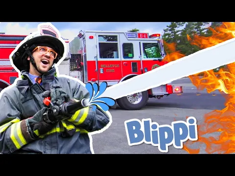 Download MP3 Blippi Visits a Firetruck Station Full Episode | Trains for Children | Train Song | Moonbug for Kids