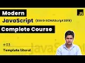 Template literal in Javascript ES6 in Hindi - 3