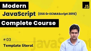 Template literal in Javascript ES6 in Hindi - 3