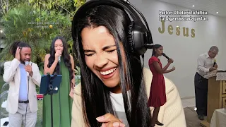 REAGINDO A PESSOAS PASSANDO VERGONHA NA IGREJA - Chorei de rir