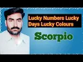 Scorpio Lucky Numbers Days Colours Planets Astrologer Saeed Ul Hassan