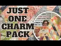 Quilted Table Runner Tutorial Using ONE Charm Pack Quilting Fun