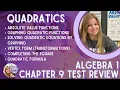 Algebra 1 - Quadratics