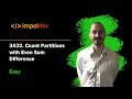 Count Partitions with Even Sum Difference LeetCode 3432 - Python