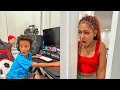 SISTER Catches Little BROTHER Being SNEAKY MOM Teaches Him A Lesson