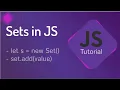 Set in JavaScript JavaScript Sets es6 sets Set Vs Map sets in JS JavaScript Tutorial