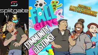 Let's Play Splitgate and Fall Guys and PUBG Community Customs - PLAYERUNKNOWN SPLIT MY BEAN!