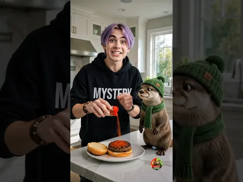 Mystery Saja & Otter's Spicy Burger Prank Backfired... Capybara Found Out!