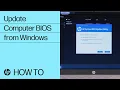 Update Your HP Computer BIOS from Windows HP Computers HP Support