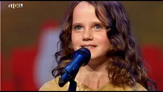 برنامج المواهب الطفلة أميرة ذات 9 تفوزالبطاقة الذهبية Holland S Got Talent Amira O Mio Babbino Caro 