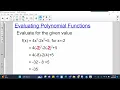 MCT-Evaluating Polynomials